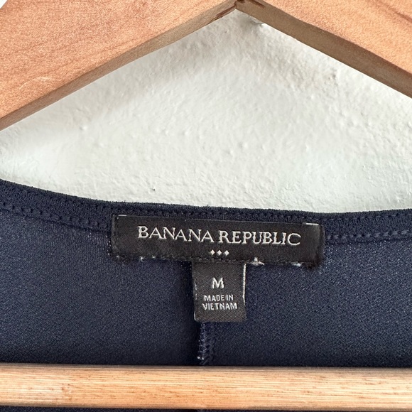 Banana Republic navy side twist midi dress sz: Med - Picture 3 of 5